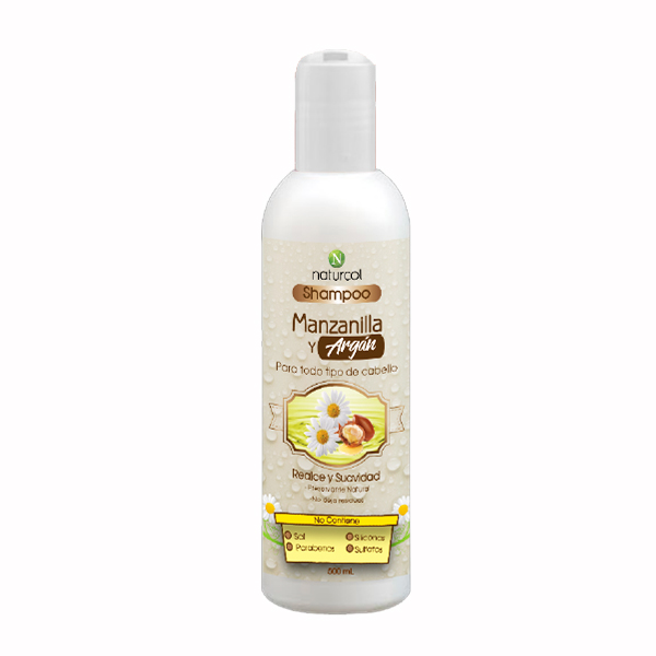 SHAMPOO MANZANILLA Y ARGÁN X 500 mL