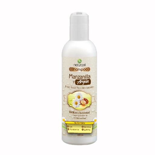 [NSHM] SHAMPOO MANZANILLA Y ARGÁN X 500 mL