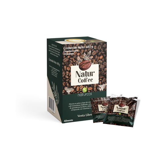 [NGVC3] CAFÉ INSTANTANEO CON GANODERMA Y SHIITAKE + VITAMINA X 30